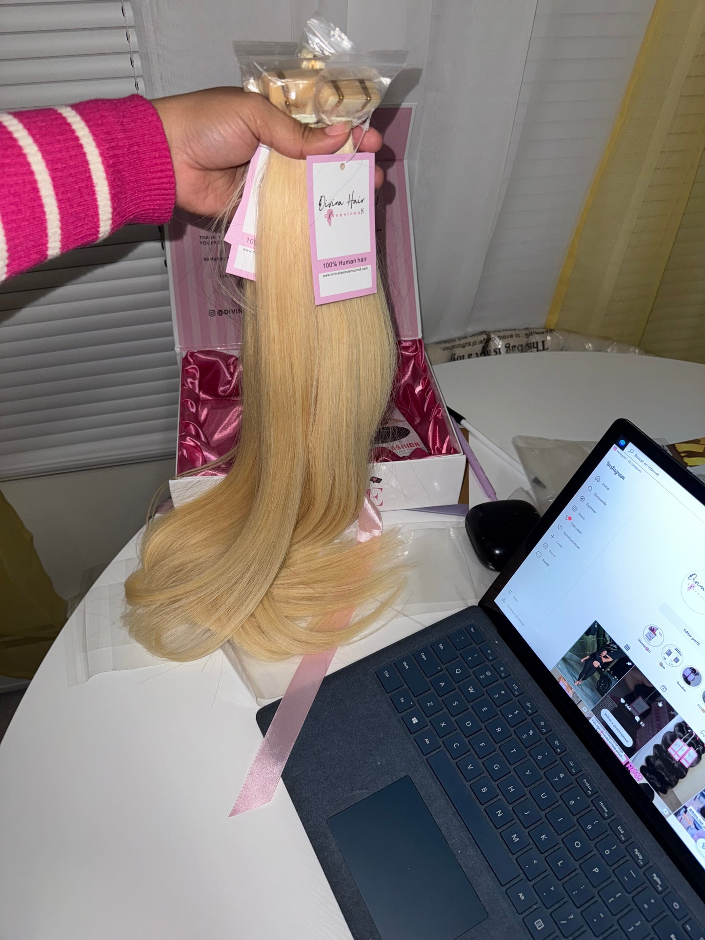 Tape in 613 blonde