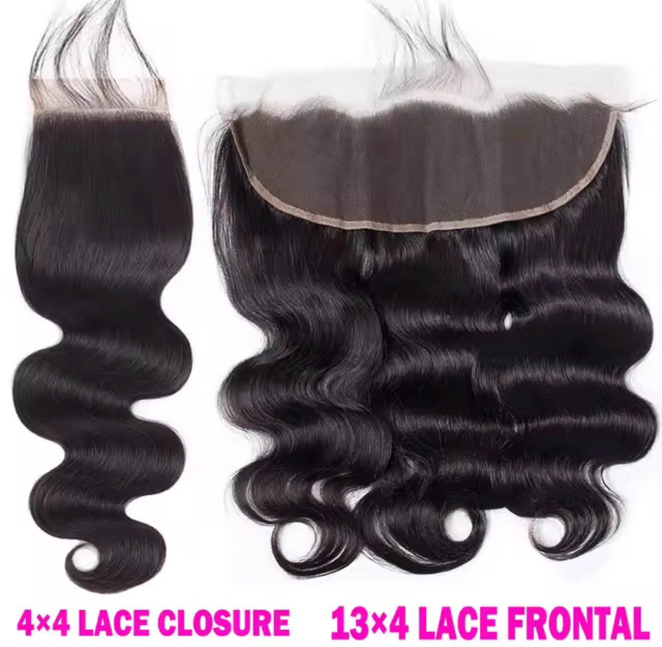Lace frontal and closure