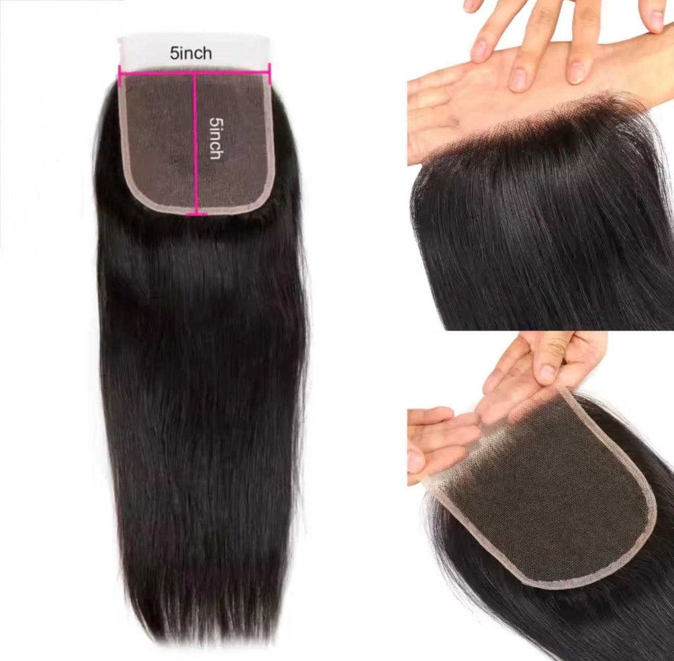 Lace frontal and closure