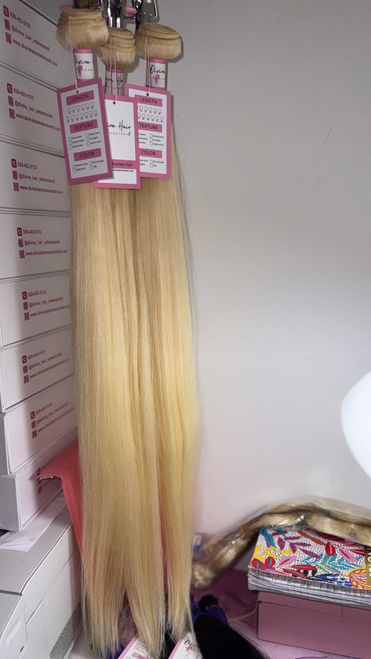 Blonde 613 Straight bundles